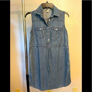 Denim mini dress